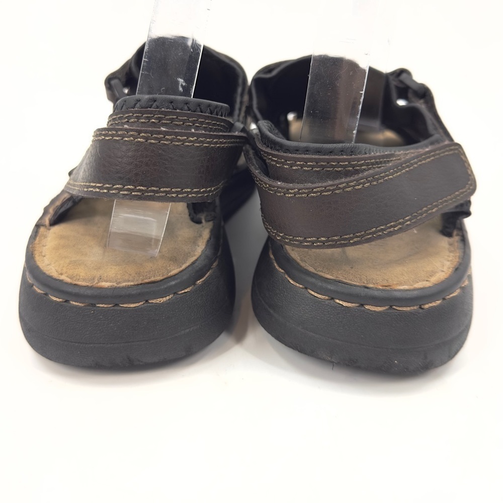 Vintage Faded Glory Y2K Chunky Fisherman Sandals Mens 9.5 Wide 90s Preppy - Picture 5 of 9